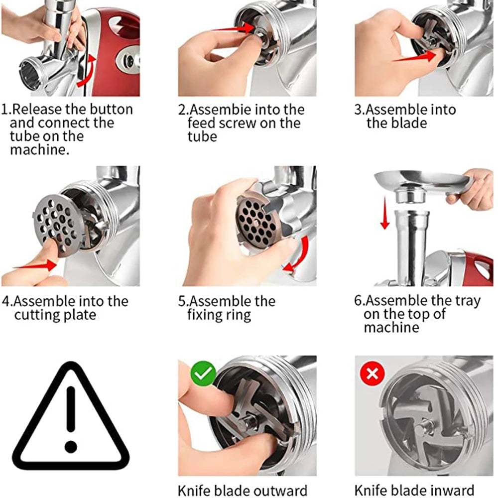 Hot Sale Sausage Stuffer Maker Kitchen Mincer Household Professional Electric Meat Grinder