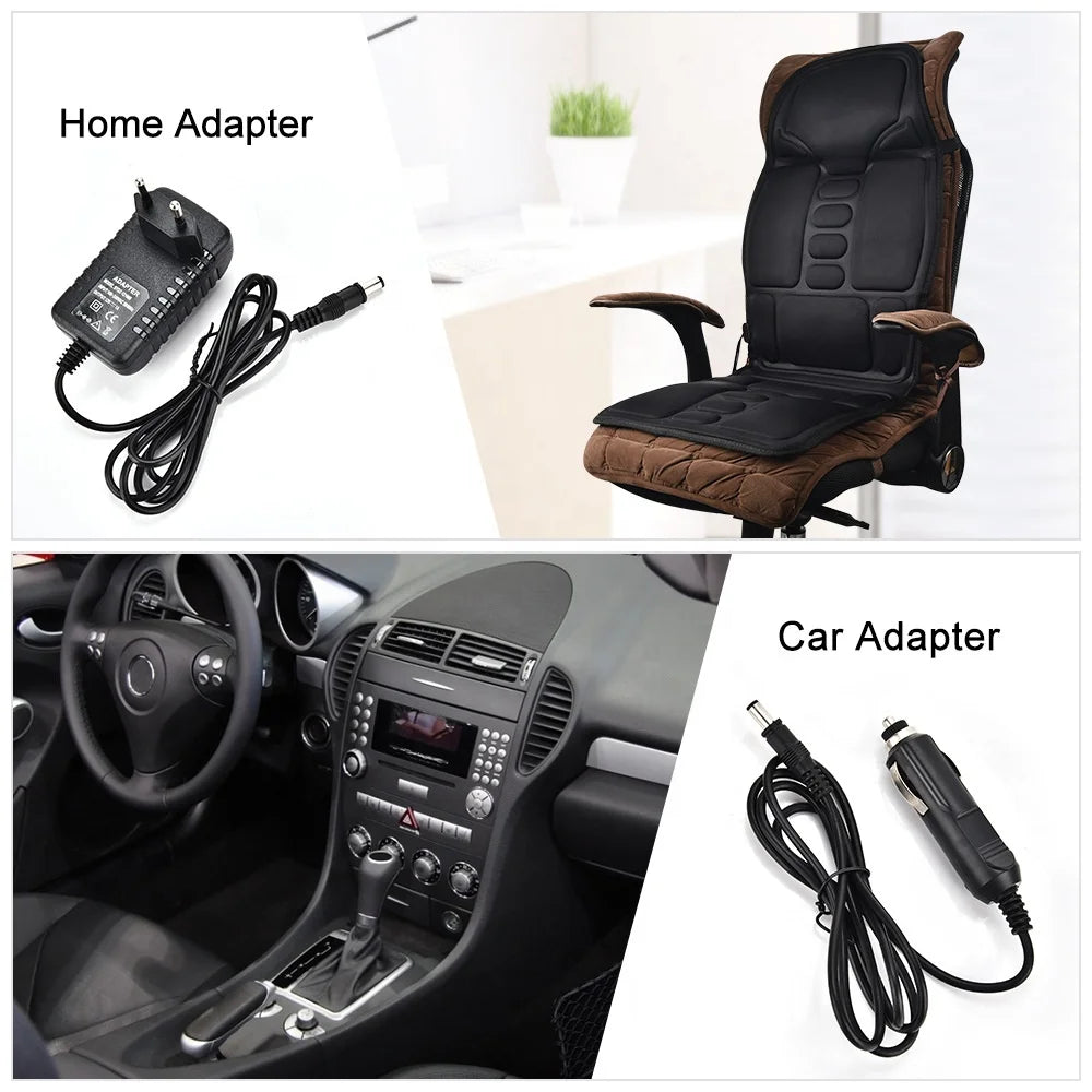 Portable Kneading Full Back Seat Massagers Body Massage Chair Pad Shiatsu Neck Back Massager With Heat Compression