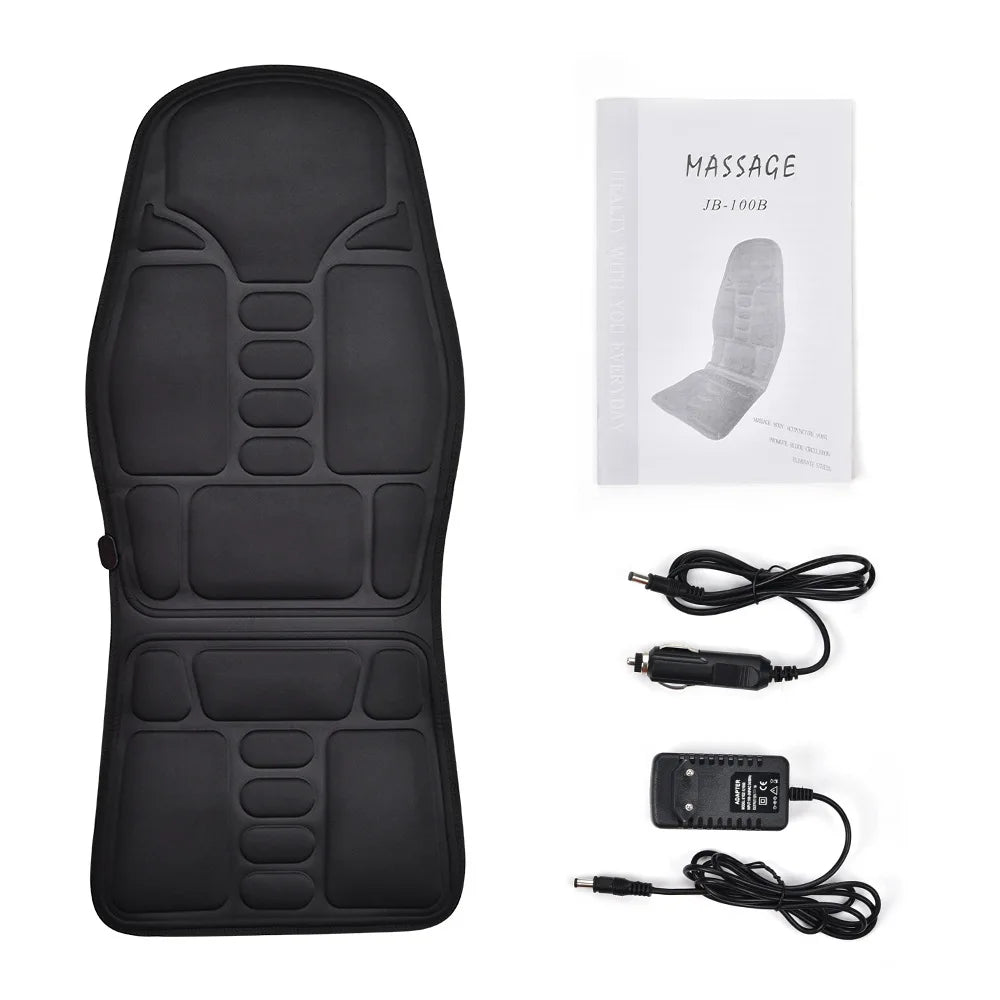 Portable Kneading Full Back Seat Massagers Body Massage Chair Pad Shiatsu Neck Back Massager With Heat Compression