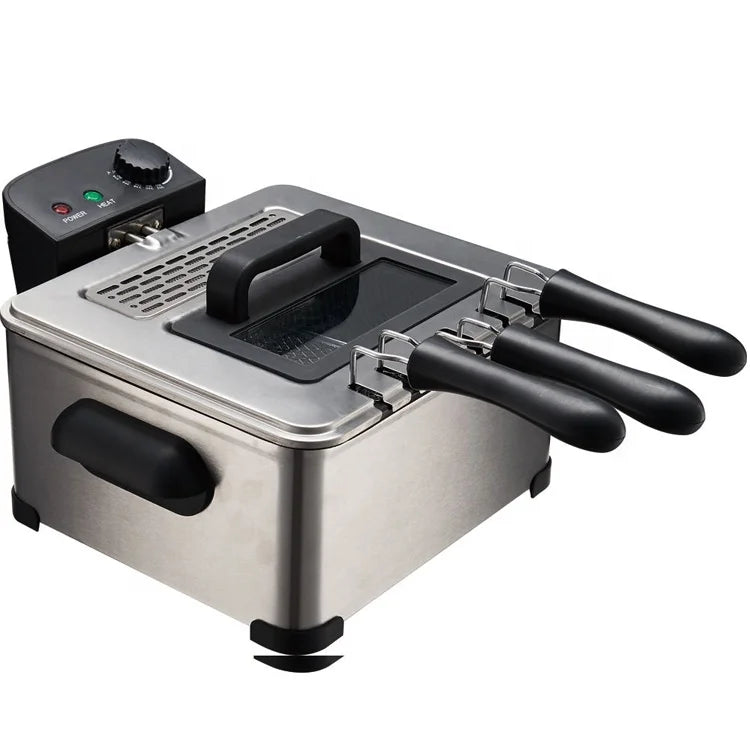 Industrial Deep Fryer Electric Countertop Deep Fryer Homeuse 3L Deep Fryer